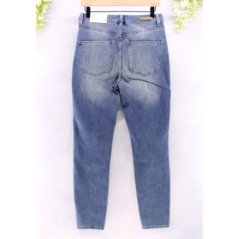 Soft Surroundings The Ultimate High Rise Skinny Ankle Jeans Sliver Lake 8 NEW - Picture 2 of 10